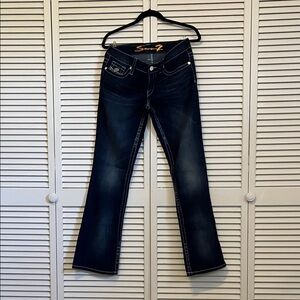 Seven7 Women’s Dark Indigo Boot Cut Jeans